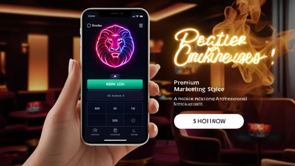 Smartphone con acceso móvil optimizado y estética de casino Goldbet