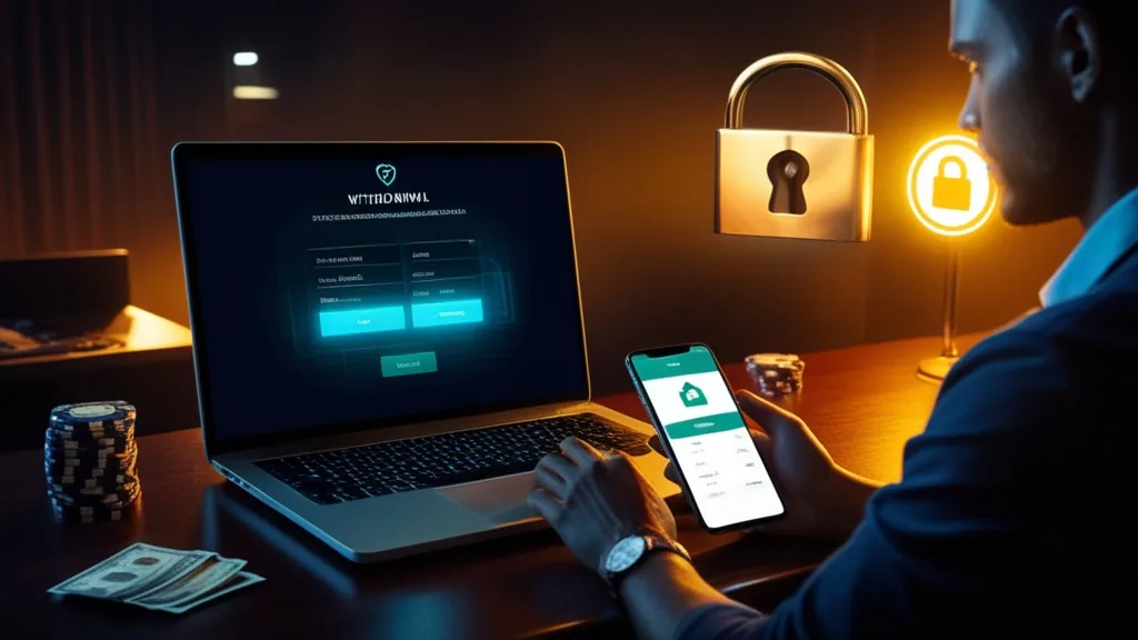 Formulario de retiro y comprobación de datos en Goldbet